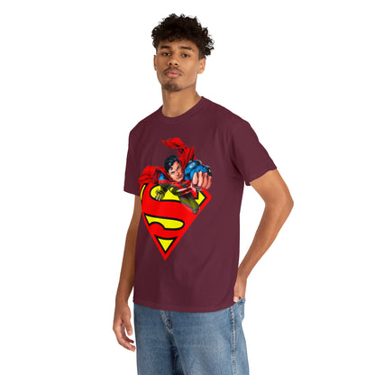 Vintage Comic Hero Graphic Tee - Cape Streetwear Print (Bachi)