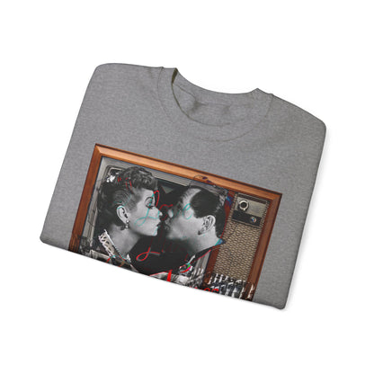 Vintage Sitcom Couple Graphic Sweatshirt - Retro TV Streetwear Print (Bachi)
