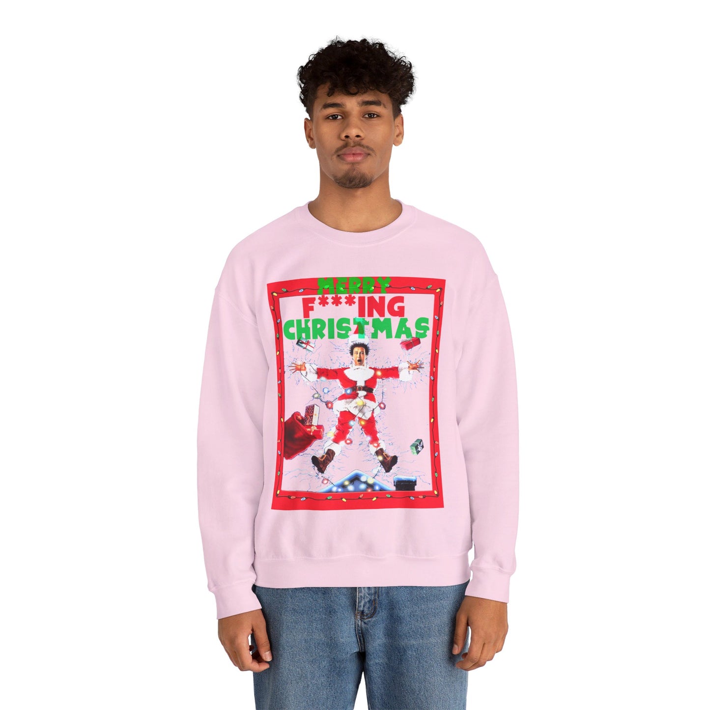 Vintage Holiday Graphic Sweatshirt - 80s Comedy Cinema Print (Bachi)