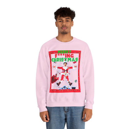Vintage Holiday Graphic Sweatshirt - 80s Comedy Cinema Print (Bachi)