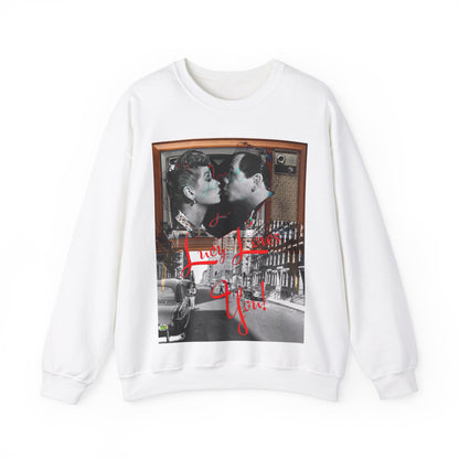 Vintage Sitcom Couple Graphic Sweatshirt - Retro TV Streetwear Print (Bachi)