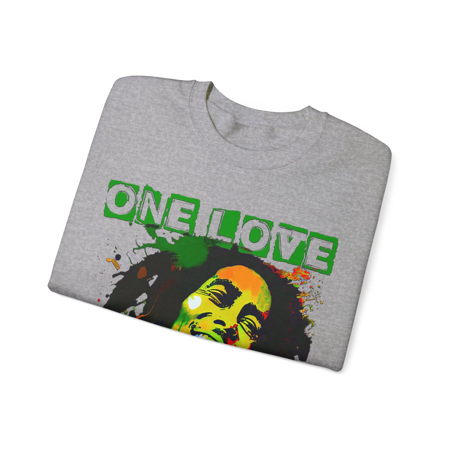 Heavyweight Graphic Sweatshirt - Reggae Legend Portrait Streetwear (Bachi)