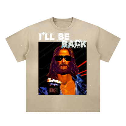 Vintage Graphic Tee - 80s Sci-Fi Cinema Parody Streetwear Print (Bachi)