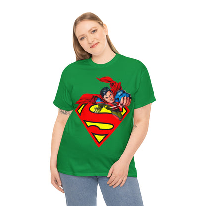 Vintage Comic Hero Graphic Tee - Cape Streetwear Print (Bachi)