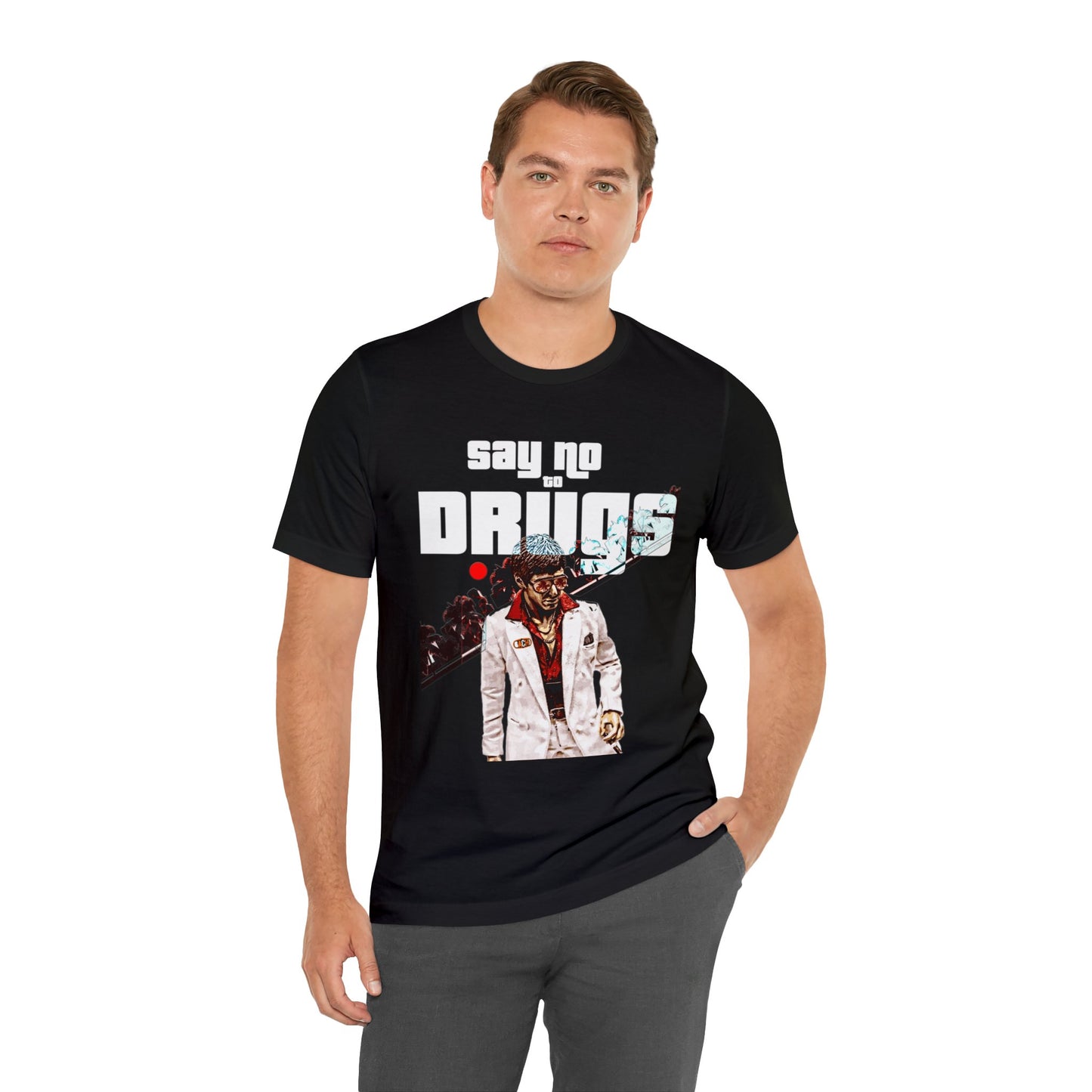 Vintage Graphic Tee - Cult Cinema White Jacket Portrait Print (Bachi)