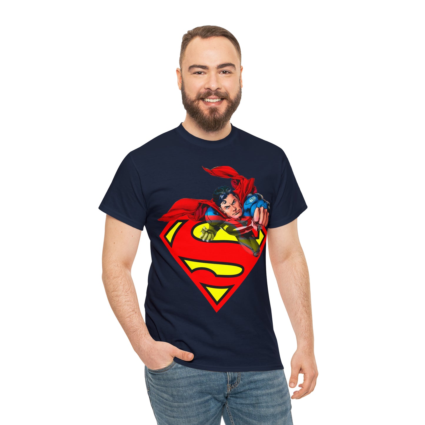 Vintage Comic Hero Graphic Tee - Cape Streetwear Print (Bachi)