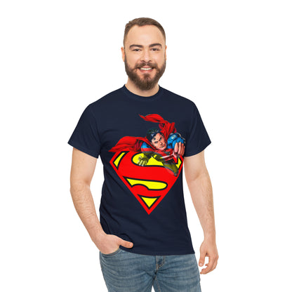 Vintage Comic Hero Graphic Tee - Cape Streetwear Print (Bachi)