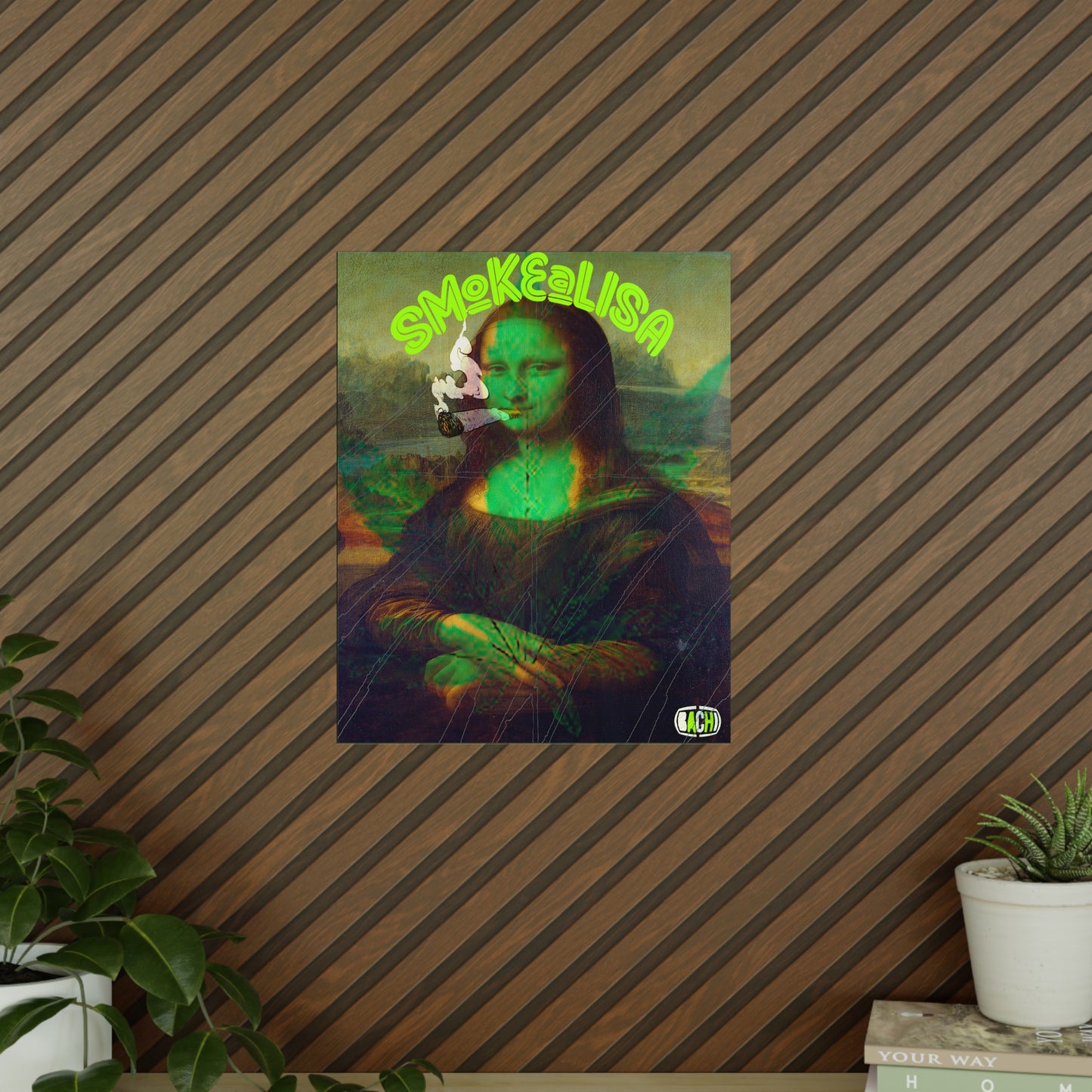 Pop Art Wall Poster - Renaissance Parody Streetwear Print (Bachi)