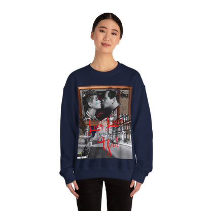Vintage Sitcom Couple Graphic Sweatshirt - Retro TV Streetwear Print (Bachi)