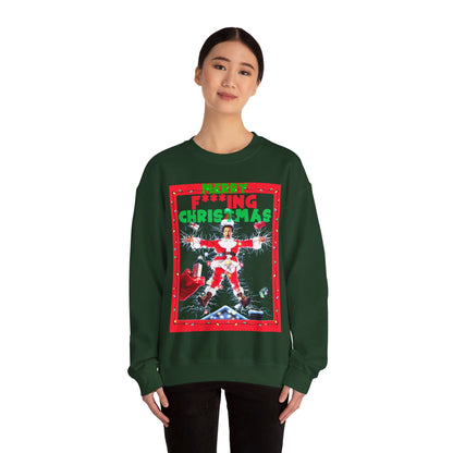 Vintage Holiday Graphic Sweatshirt - 80s Comedy Cinema Print (Bachi)