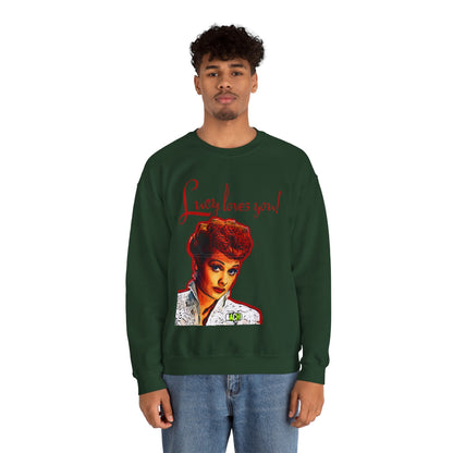 Unisex Sweatshirt Lucy Loves You Printify