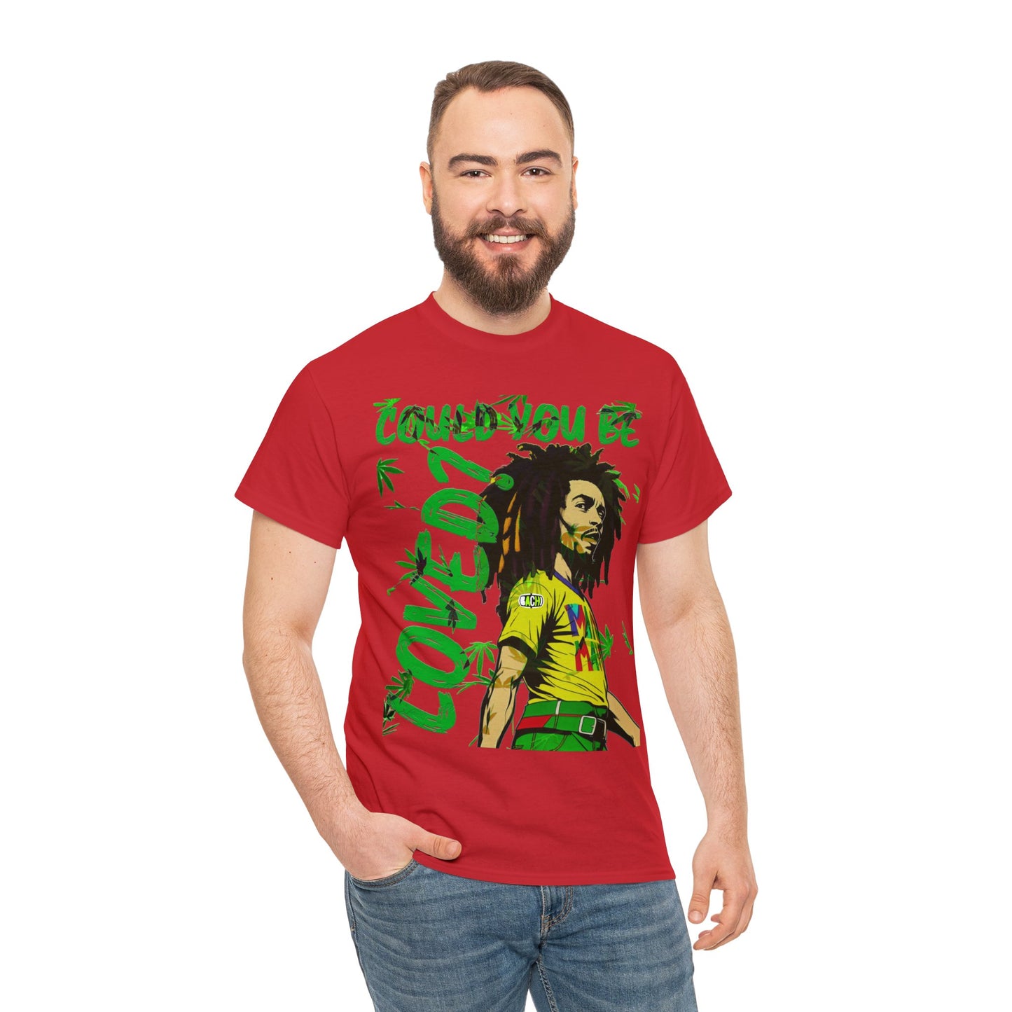 Oversized Graphic Tee - Reggae Legend Portrait Streetwear Print (Bachi)