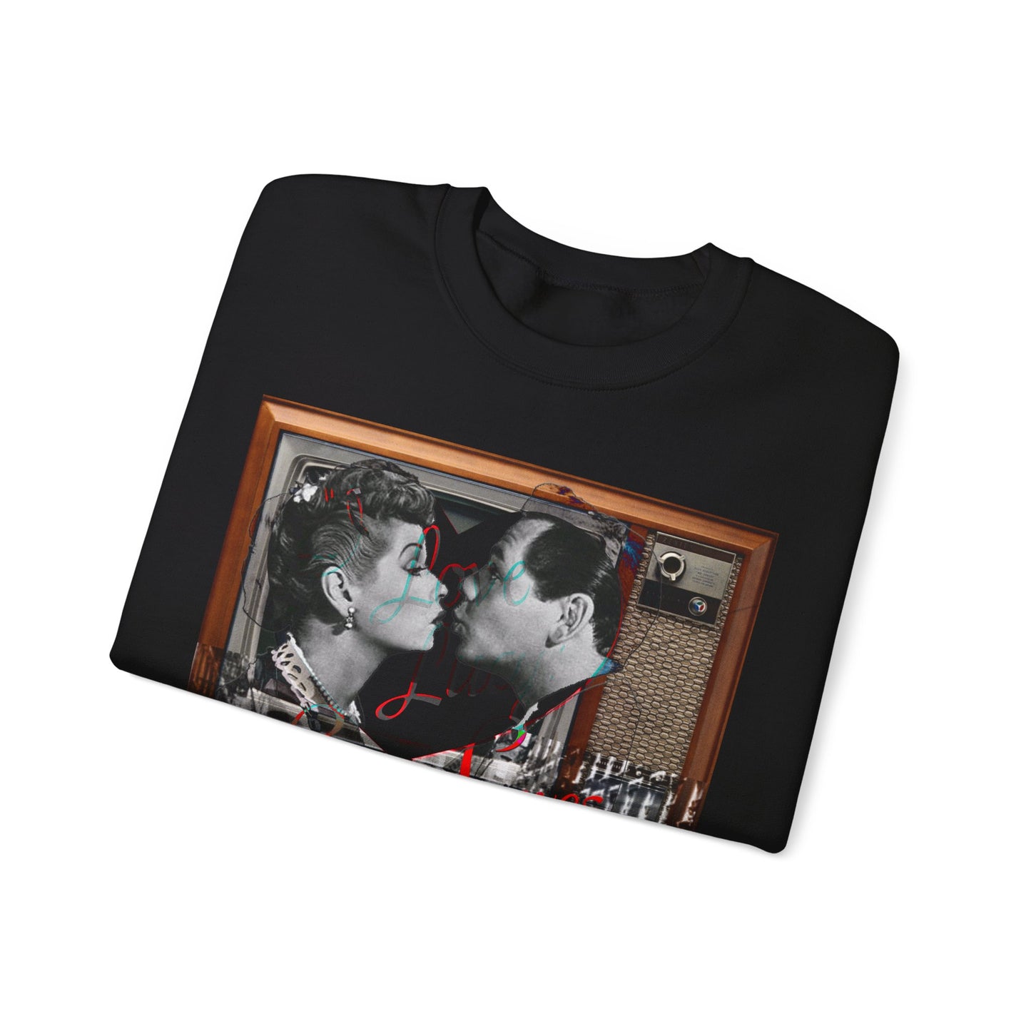 Vintage Sitcom Couple Graphic Sweatshirt - Retro TV Streetwear Print (Bachi)