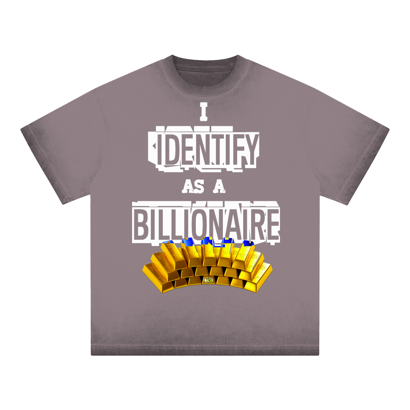 Unisex T-Shirt-I Identify As Reverse Dyed Loose Cotton