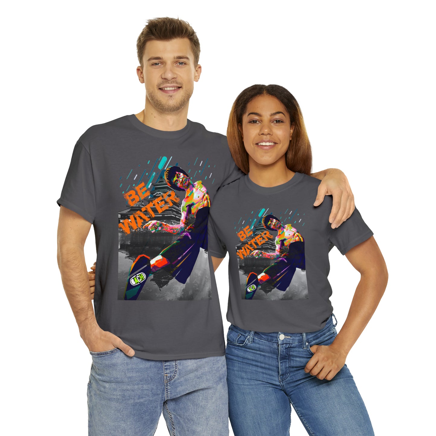 Vintage Martial Arts Graphic Tee - Kung Fu Legend Quote Print (Bachi)