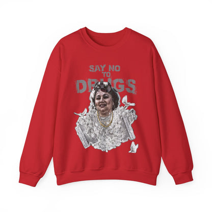Unisex Sweater Griselda Blanco White Birds Printify