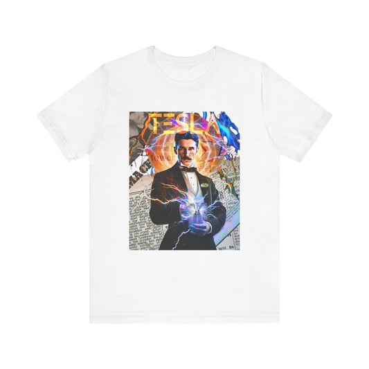 Vintage Science Icon Graphic Tee - Inventor Portrait Streetwear Print (Bachi)