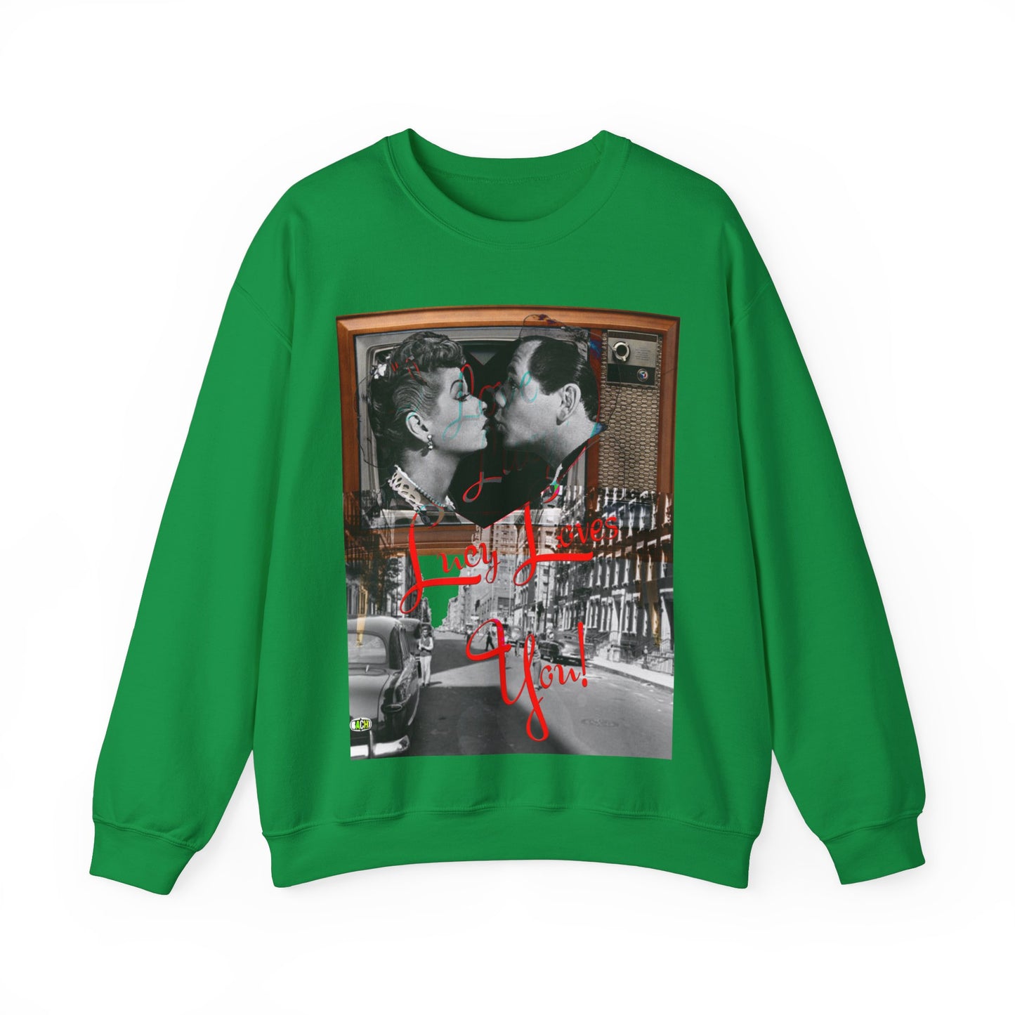 Vintage Sitcom Couple Graphic Sweatshirt - Retro TV Streetwear Print (Bachi)