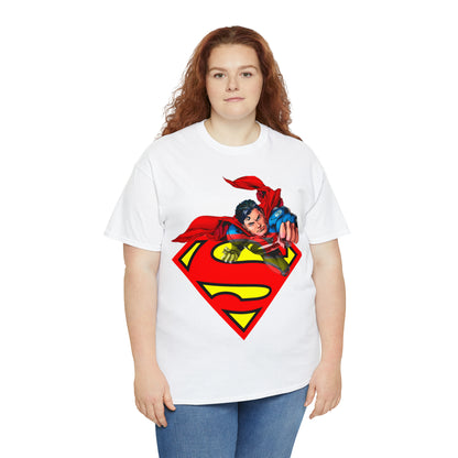 Vintage Comic Hero Graphic Tee - Cape Streetwear Print (Bachi)