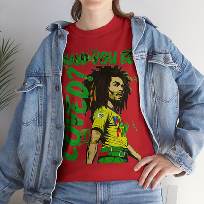 Oversized Graphic Tee - Reggae Legend Portrait Streetwear Print (Bachi)