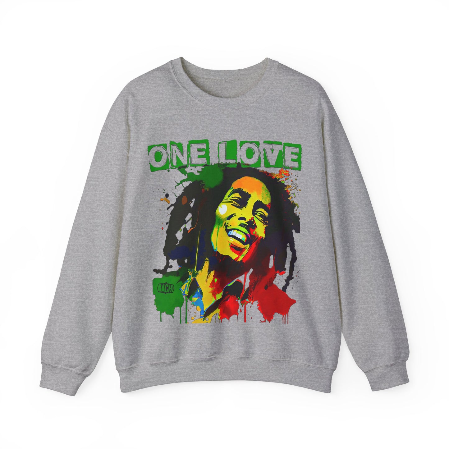 Heavyweight Graphic Sweatshirt - Reggae Legend Portrait Streetwear (Bachi)