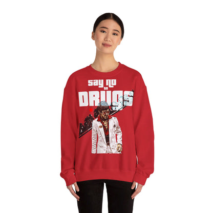 Oversized Graphic Crewneck - Cult Cinema Palm Trees Streetwear (Bachi)