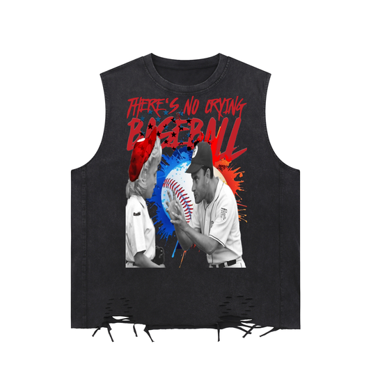 Vintage Sports Graphic Tank Top - 90s Cinema Quote Streetwear Print (Bachi)