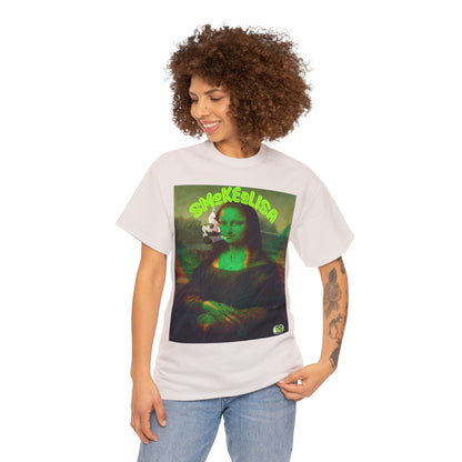 Raw Edge Pop Art Graphic Tee - Renaissance Parody Streetwear Print (Bachi)