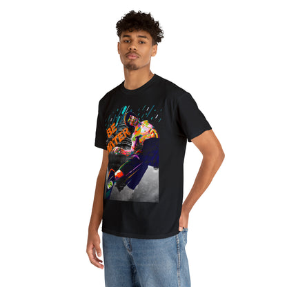 Vintage Martial Arts Graphic Tee - Kung Fu Legend Quote Print (Bachi)