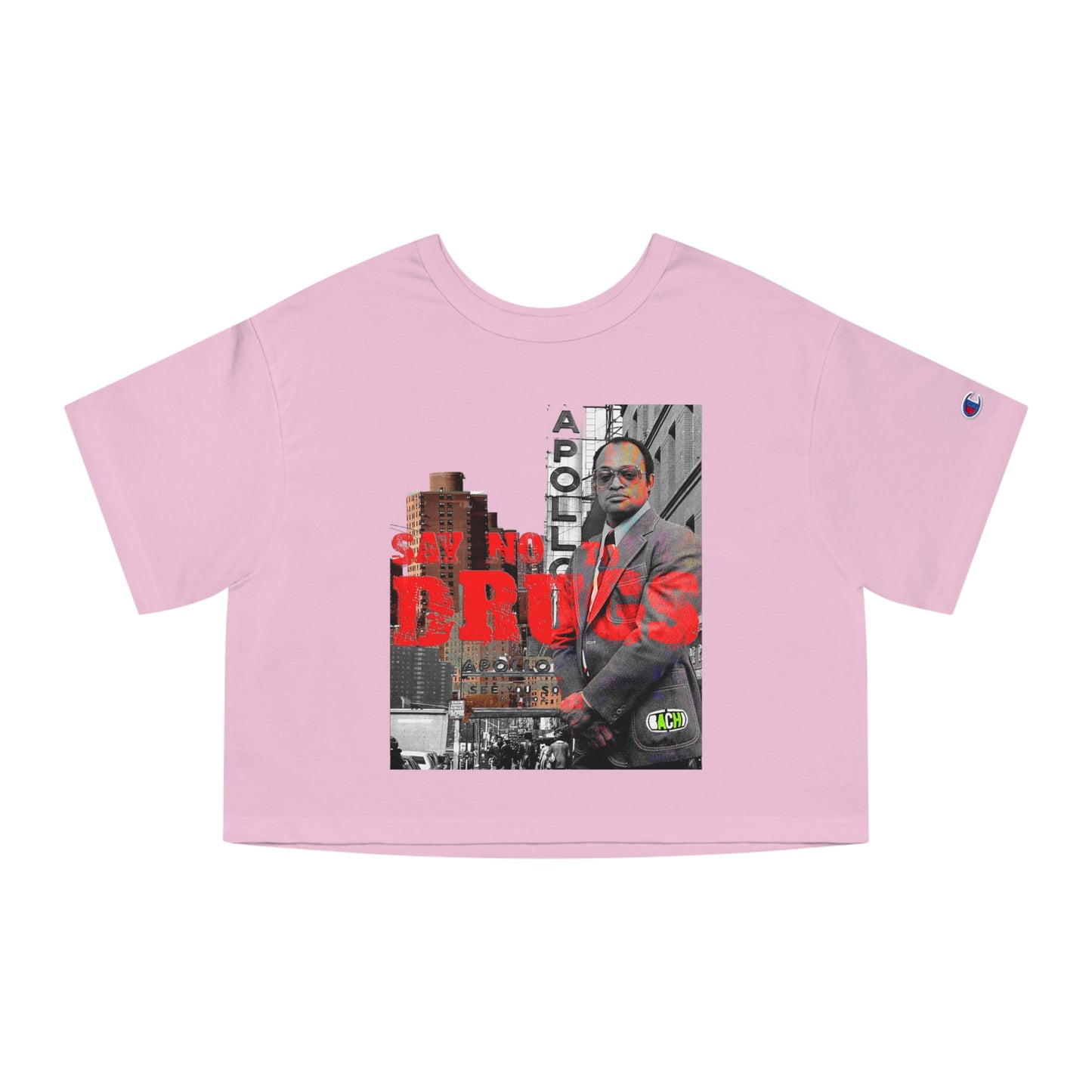 Cropped Graphic Tee - American Crime Cinema Portrait Streetwear (Bachi)