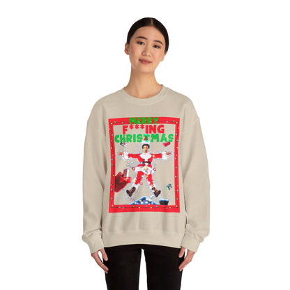Vintage Holiday Graphic Sweatshirt - 80s Comedy Cinema Print (Bachi)