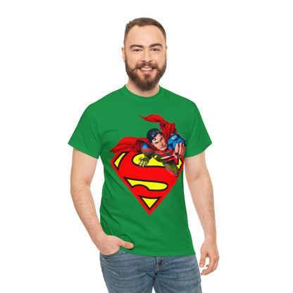 Vintage Comic Hero Graphic Tee - Cape Streetwear Print (Bachi)