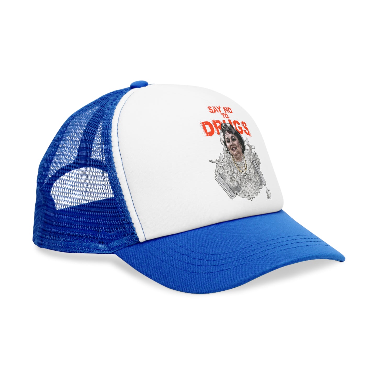 Streetwear Mesh Trucker Cap - Latin Icon Graphic Embroidered (Bachi)