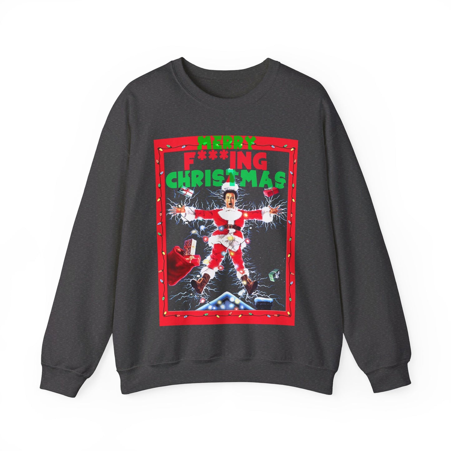 Vintage Holiday Graphic Sweatshirt - 80s Comedy Cinema Print (Bachi)