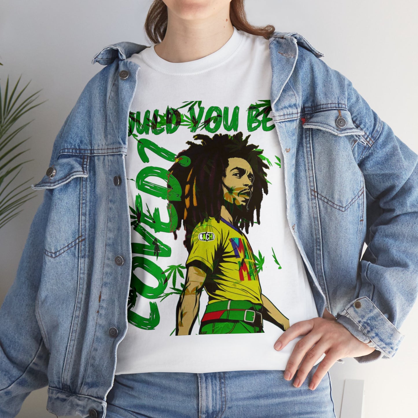 Oversized Graphic Tee - Reggae Legend Portrait Streetwear Print (Bachi)