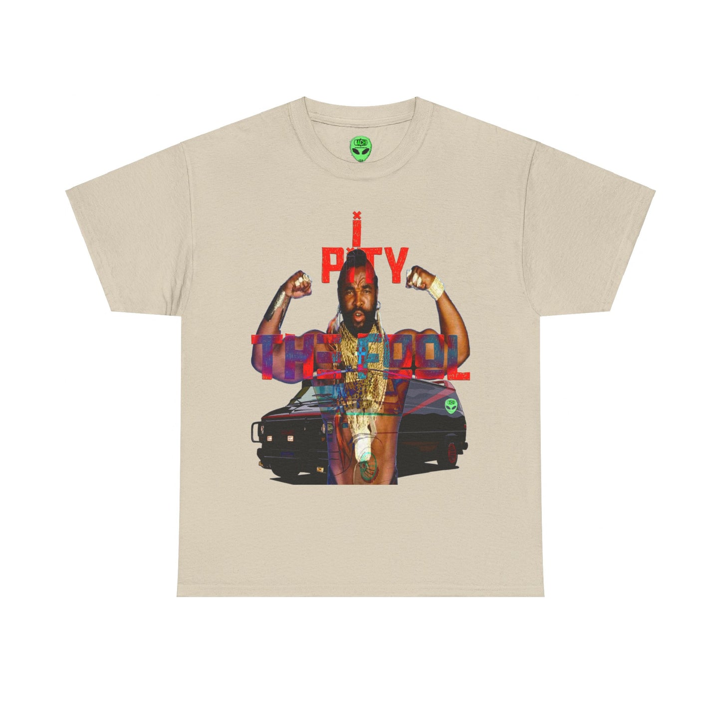 Vintage 80s TV Graphic Tee - Mohawk Icon Quote Streetwear Print (Bachi)