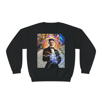 Vintage Science Icon Graphic Sweatshirt - Inventor Portrait Streetwear (Bachi)