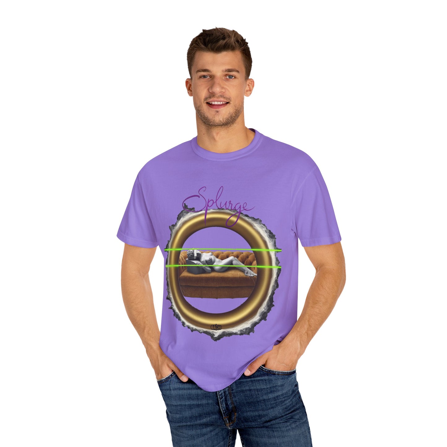 Oversized T-shirt Splurge Artistic Statue