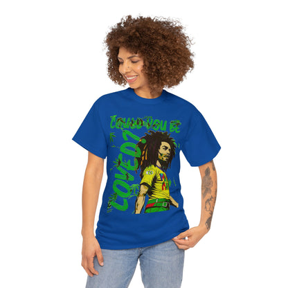 Oversized Graphic Tee - Reggae Legend Portrait Streetwear Print (Bachi)