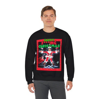 Vintage Holiday Graphic Sweatshirt - 80s Comedy Cinema Print (Bachi)