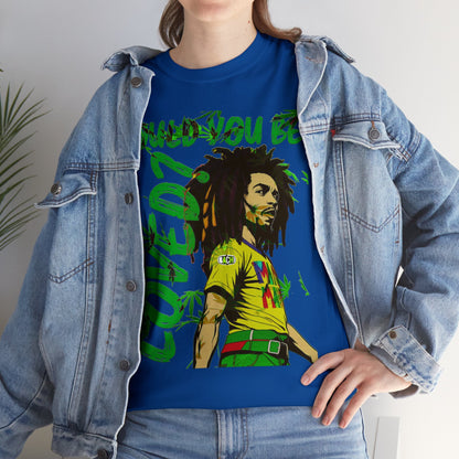 Oversized Graphic Tee - Reggae Legend Portrait Streetwear Print (Bachi)