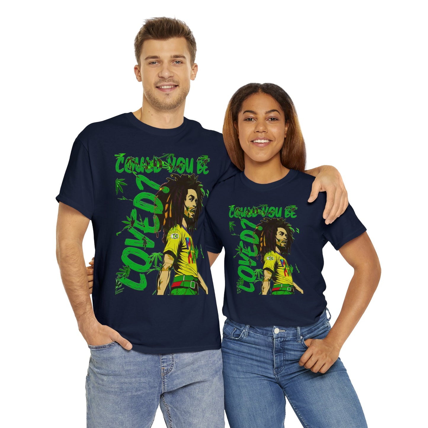 Oversized Graphic Tee - Reggae Legend Portrait Streetwear Print (Bachi)