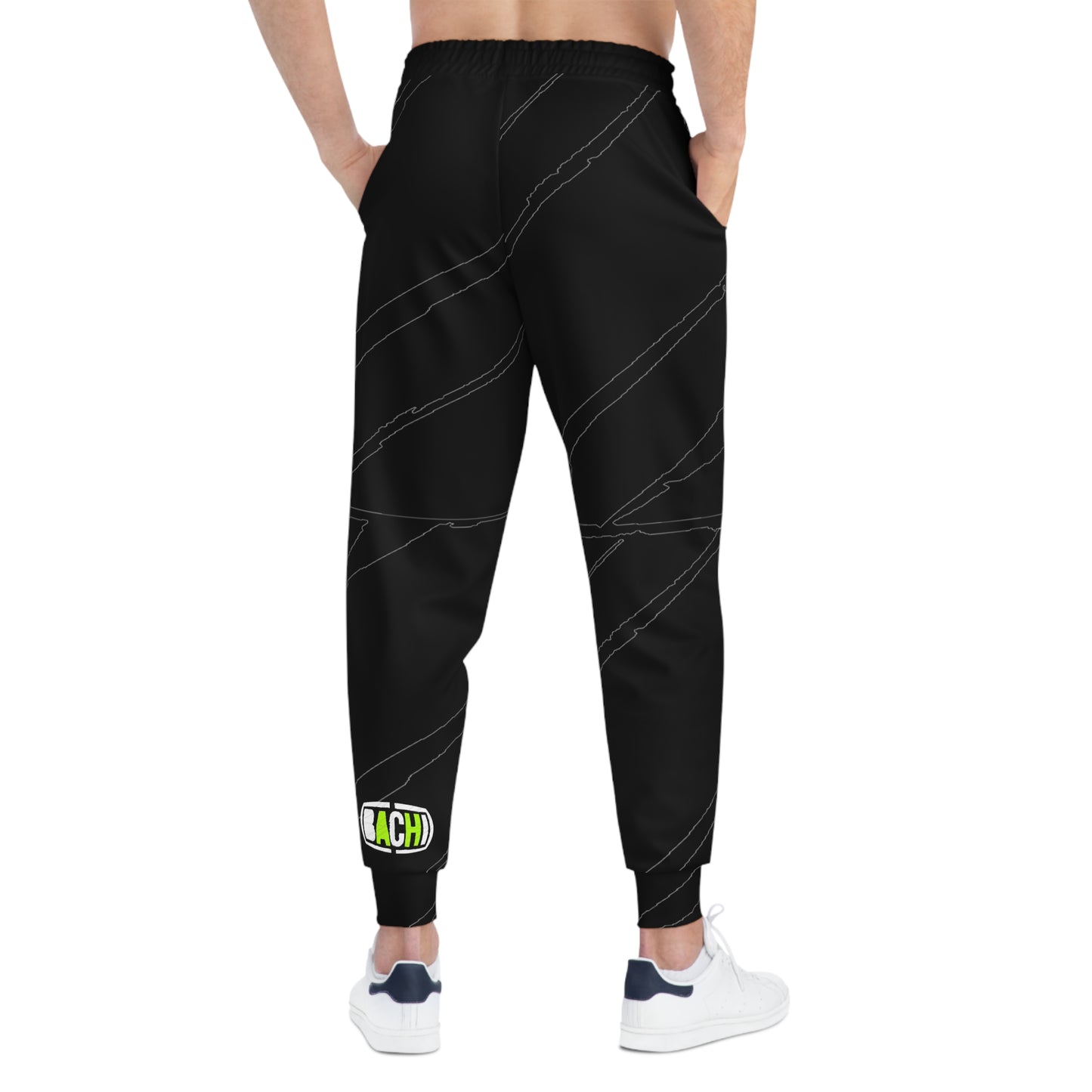 Unisex Athletic Joggers (AOP) Bachi 2 Tone Strip