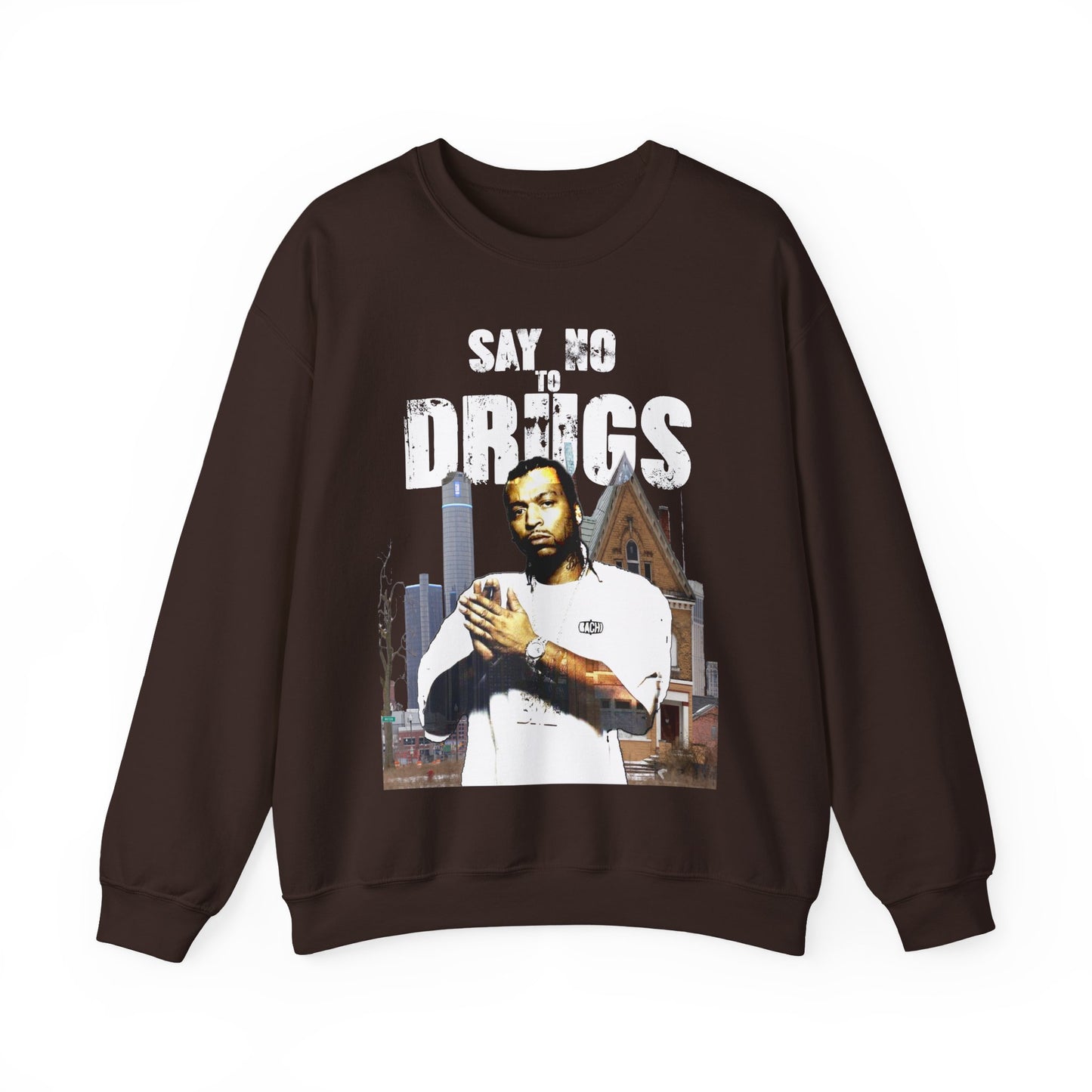 Heavyweight Streetwear Sweatshirt - Detroit Hip-Hop Legend Graphic (Bachi)