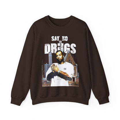 Heavyweight Streetwear Sweatshirt - Detroit Hip-Hop Legend Graphic (Bachi)