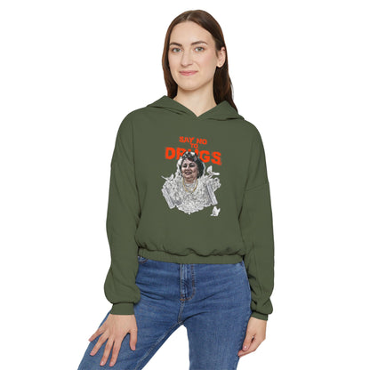 Cinched Hem Graphic Hoodie - Latin Icon Streetwear Print (Bachi)