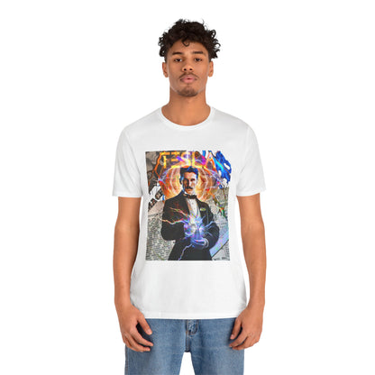 Vintage Science Icon Graphic Tee - Inventor Portrait Streetwear Print (Bachi)