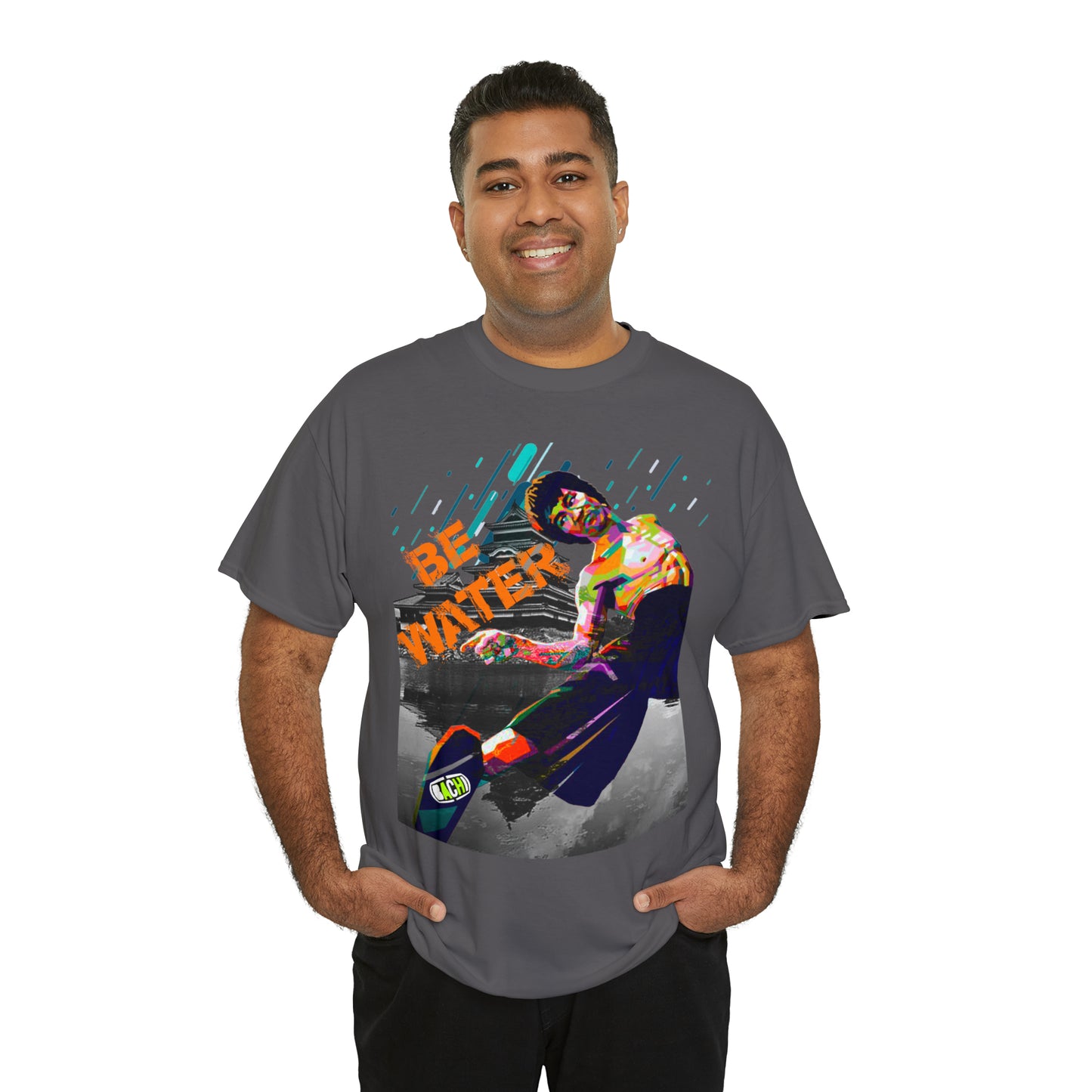 Vintage Martial Arts Graphic Tee - Kung Fu Legend Quote Print (Bachi)