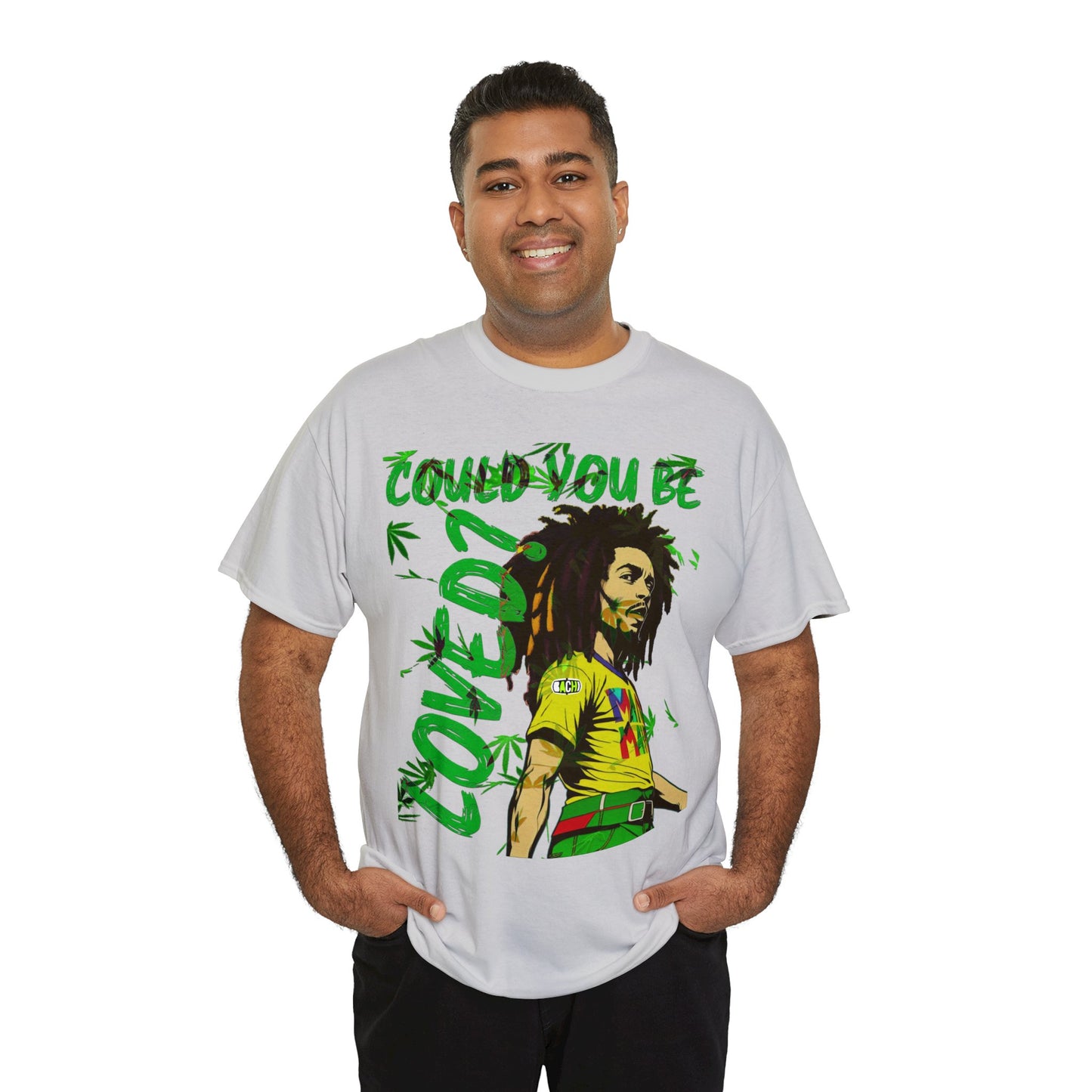 Oversized Graphic Tee - Reggae Legend Portrait Streetwear Print (Bachi)