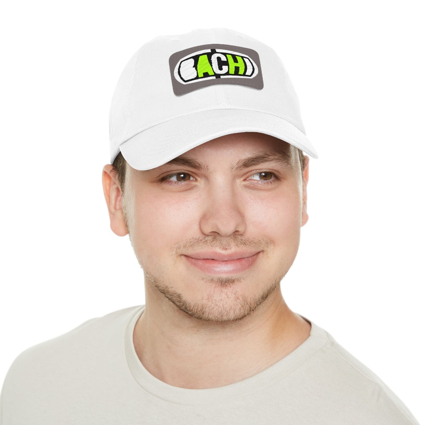 Leather Patch Hat Bachi Printify
